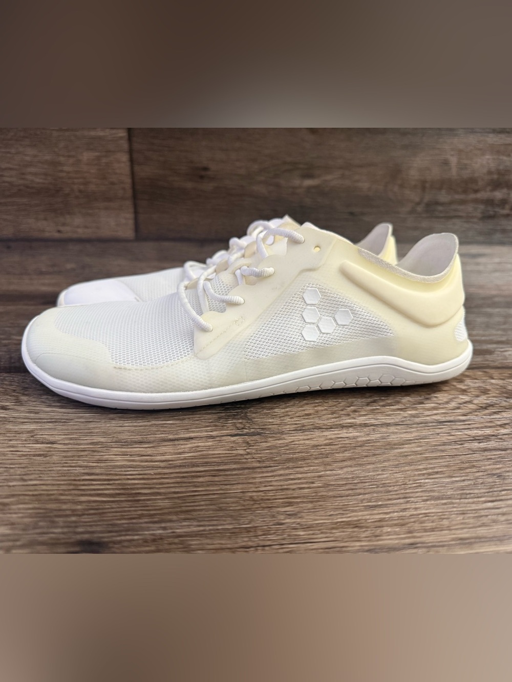 Vivobarefoot Primus Lite III White/Cream Mesh Barefoot Sneakers Euro 43L